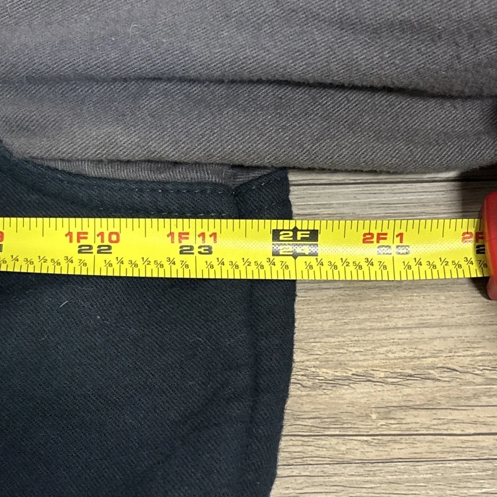 Men's Large Cabela's Blue Gray fleece-lined shirt jacket with Hood And Pockets - Picture 12 of 12